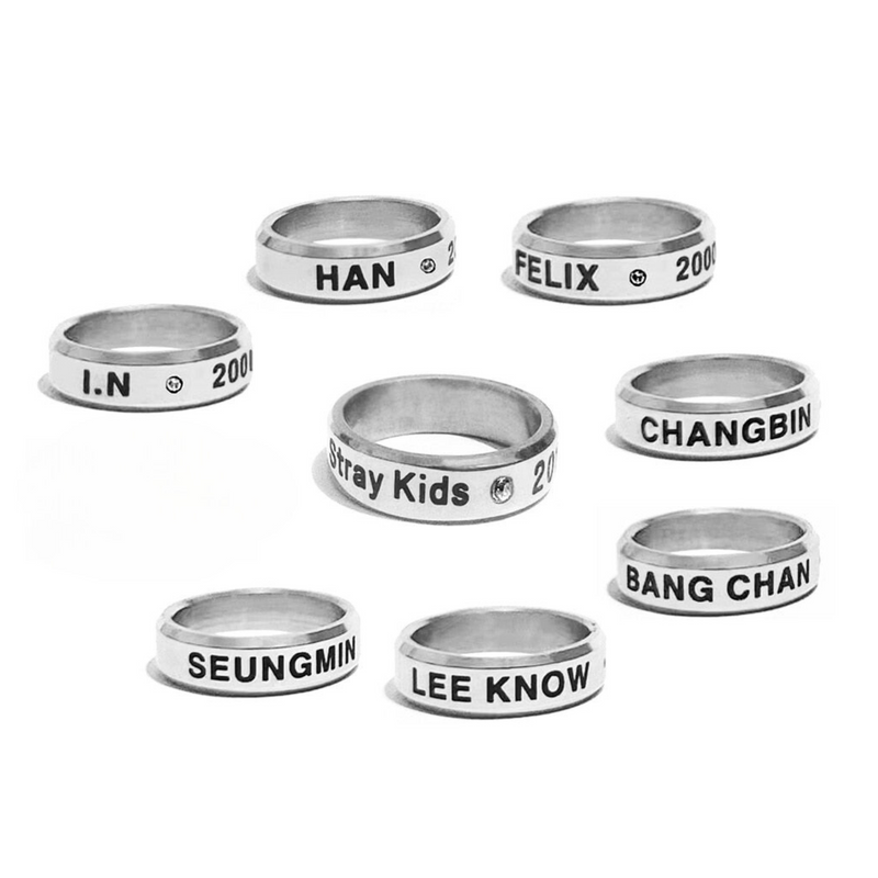 Kpop Stray Kids Stainless Steel Rings