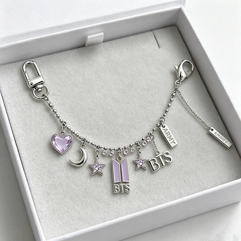 Bangtan Boys Metal Pendant Keychains Accessories