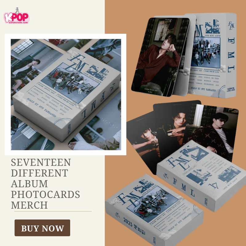 KPOP SEVENTEEN Verschiedene Album-Fotokarten Merch