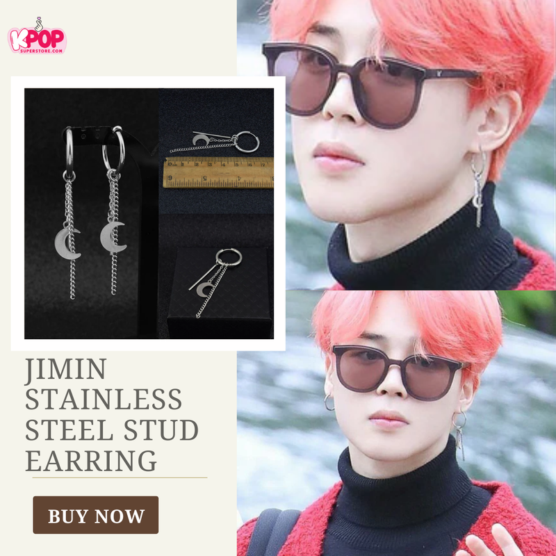 Kpop Jimin Stainless Steel Stud Earring