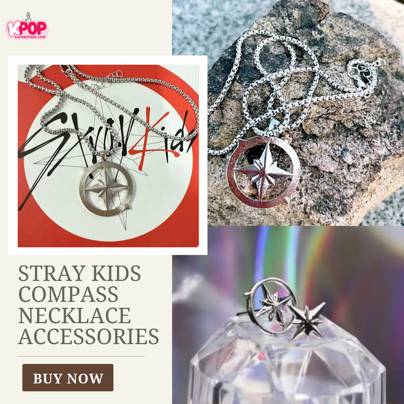 Stray Kids Compass Necklace Accessories