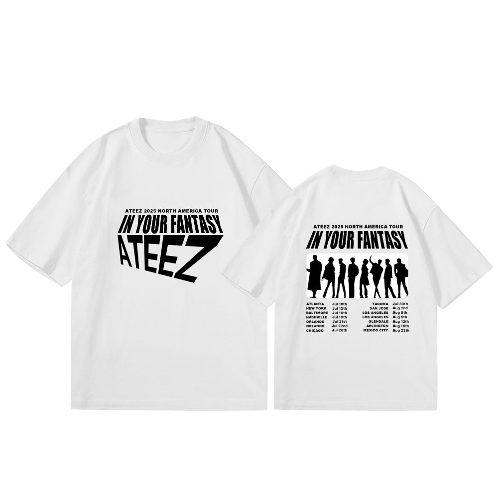 ATEEZ 2026 North America Concert Tour White Shirt
