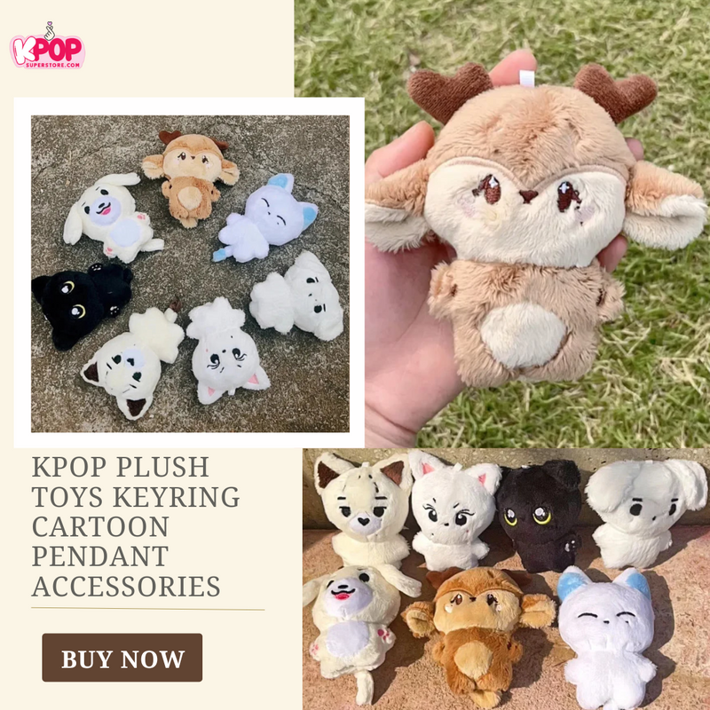 KPOP Plush Toys Keyring Cartoon Pendant Accessories