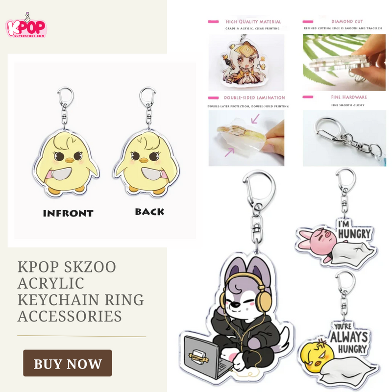 KPOP Skzoo Acrylic Keychain Ring Accessories