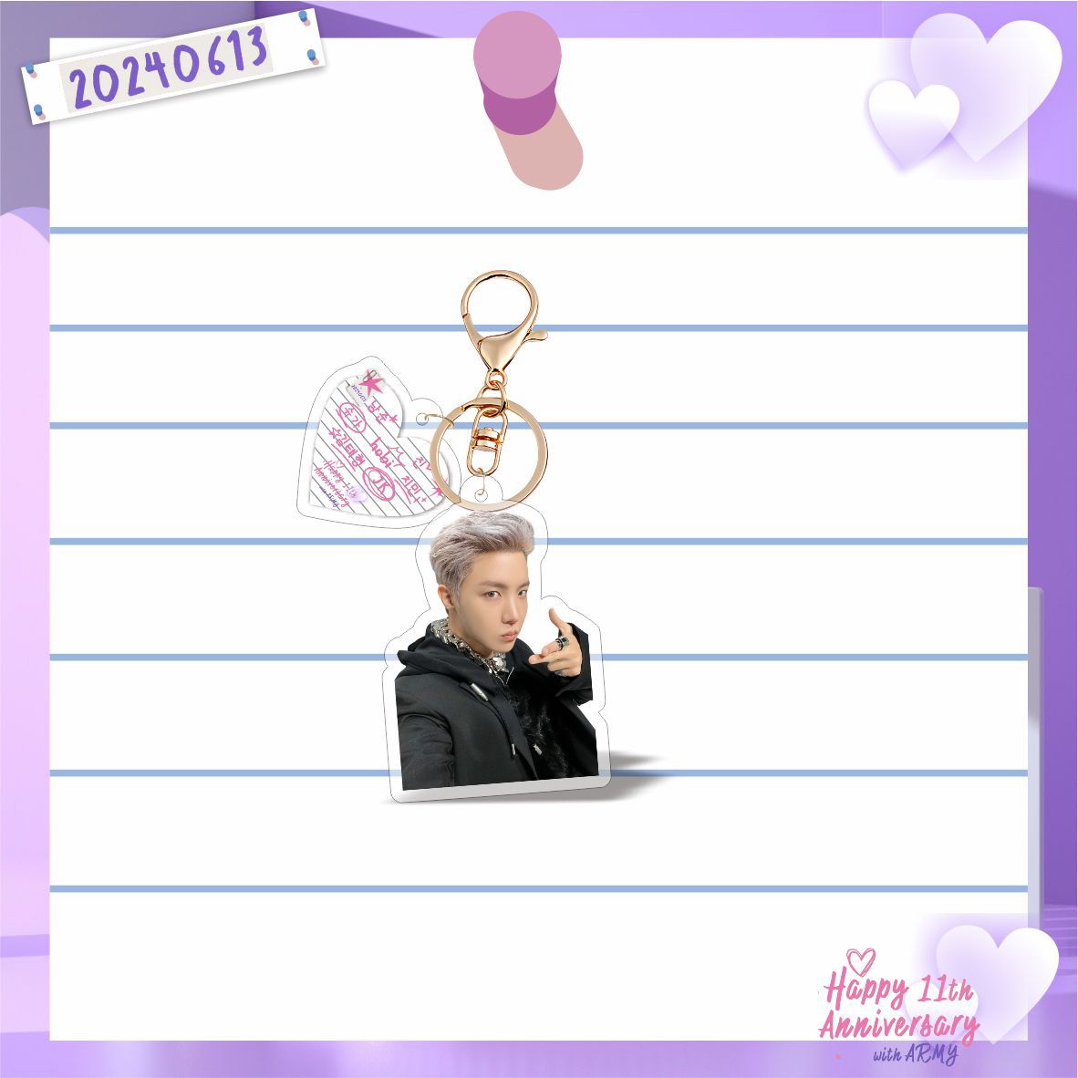 Bangtan Boys FESTA 11th Anniversary Keychains