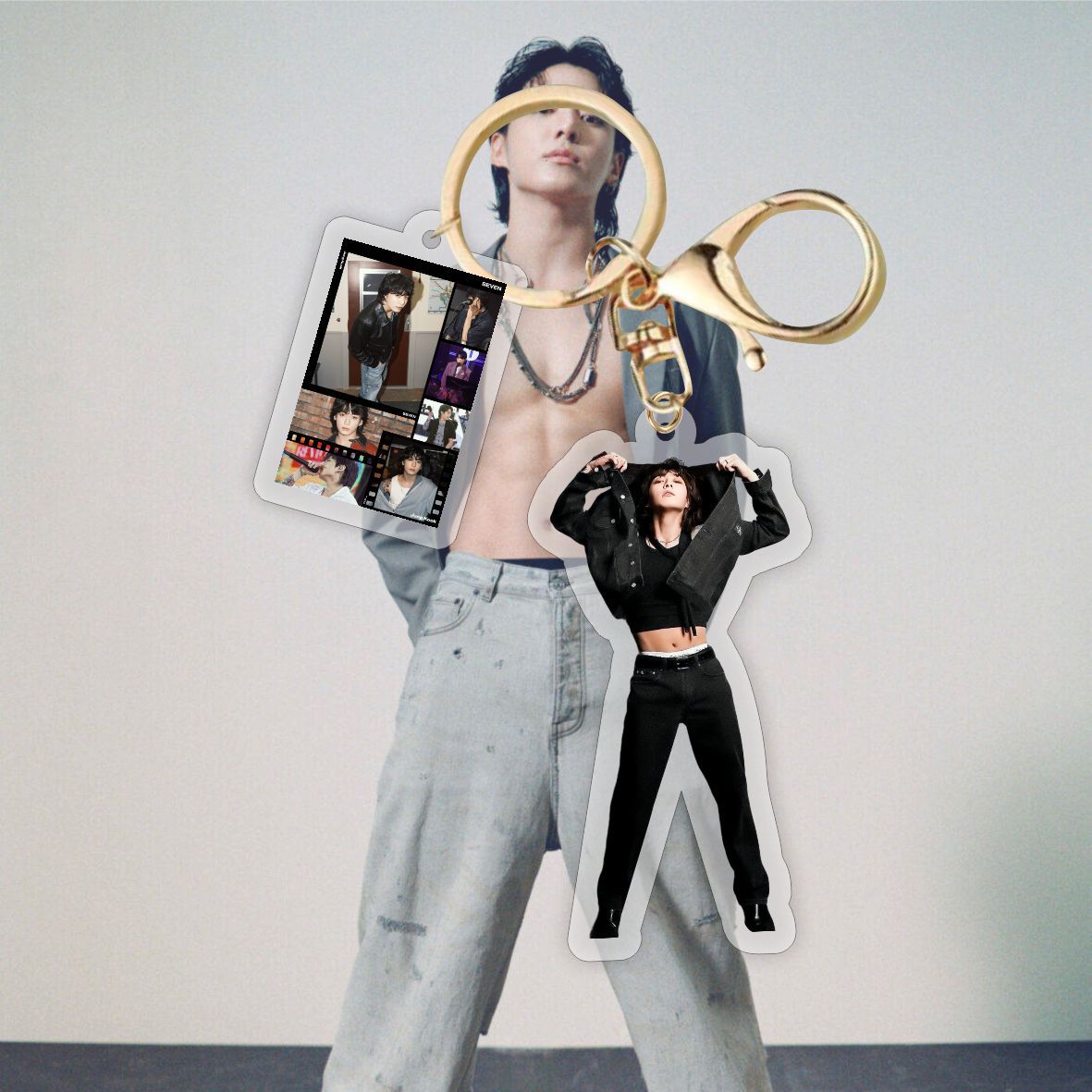 Bangtan JK Golden New Keychain