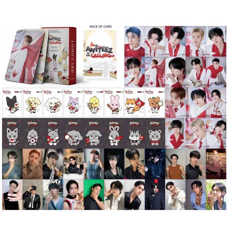 ATEEZ Aniteez in the Calling Lomo Cards