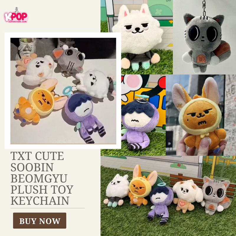 TXT Cute Soobin Beomgyu Plush Toy Keychain