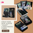Stray kids New Album "Giant" Laser Photo cards
