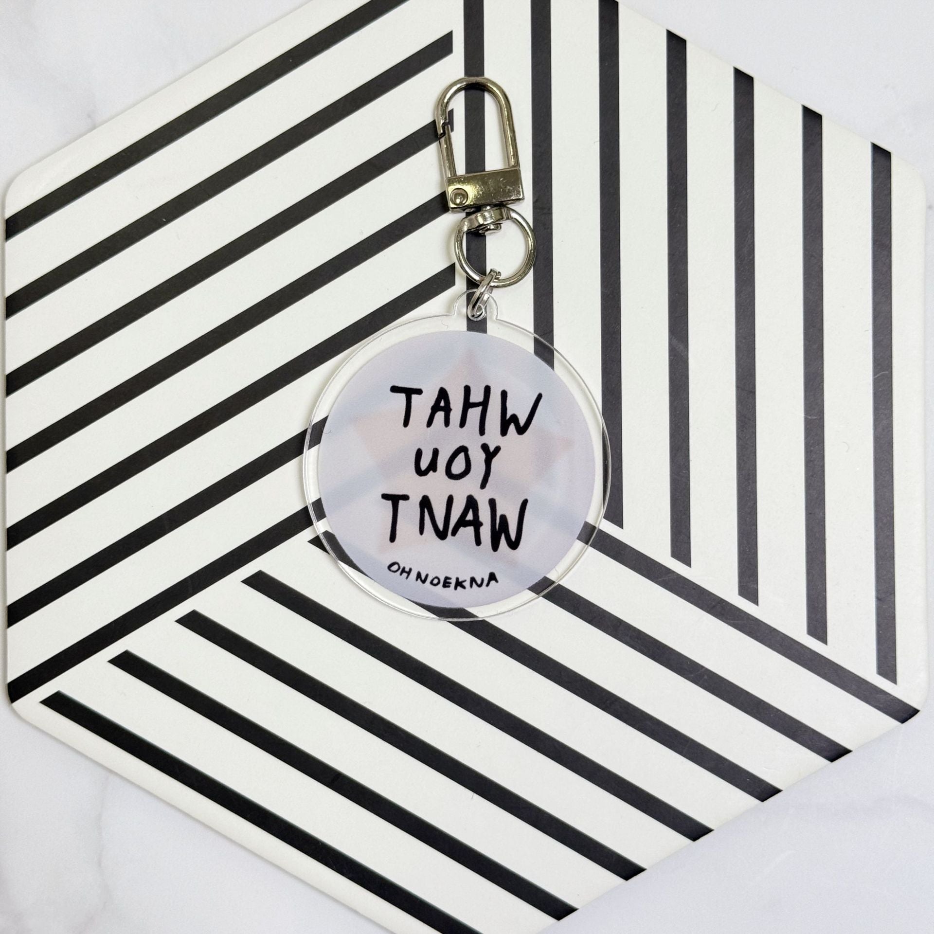 Cortis Circle Names Keychain Accessories