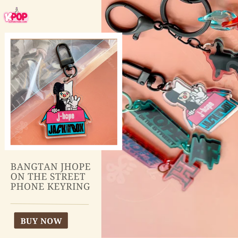 Bangtan Jhope on the Street Phone Keyring