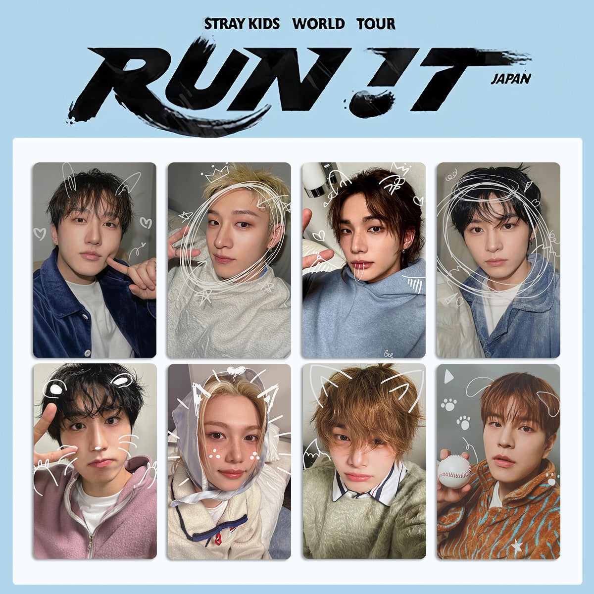 Straykids Run IT Japan Tour Photocards