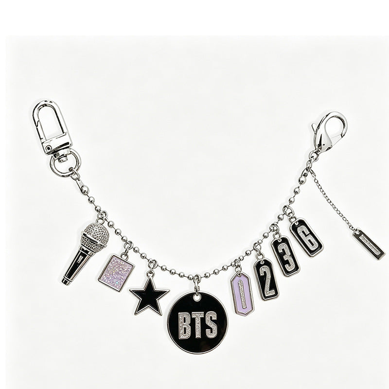 Bangtan Boys Metal Pendant Keychains Accessories