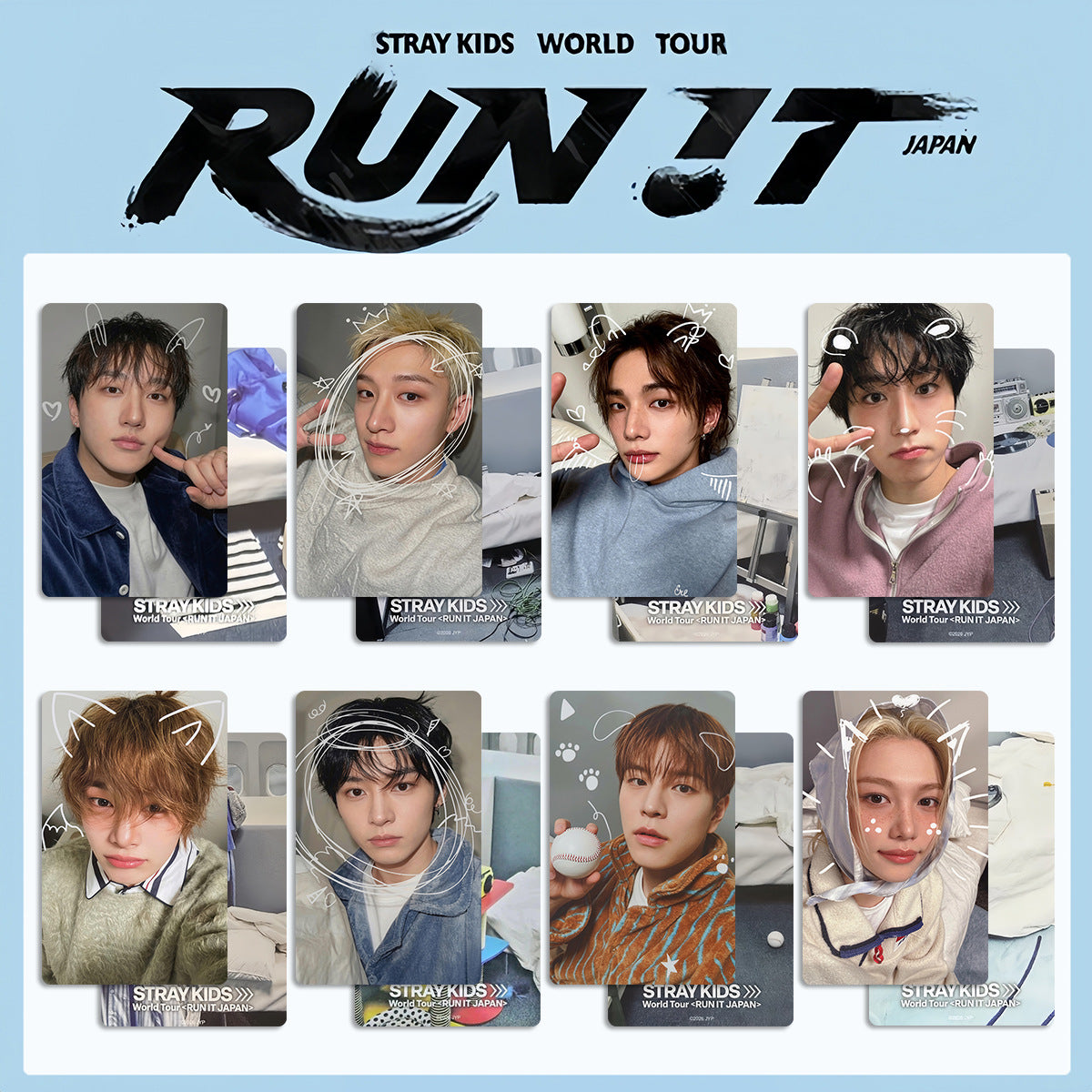 Straykids Run IT Japan Tour Photocards
