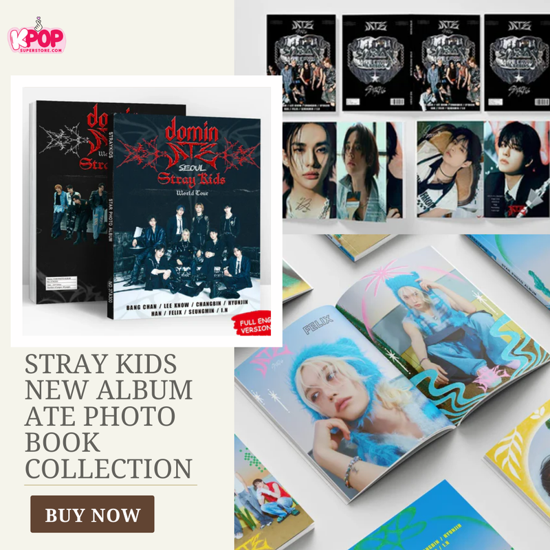 KPOP Stray Kids New Album ATE Photo Book Collection