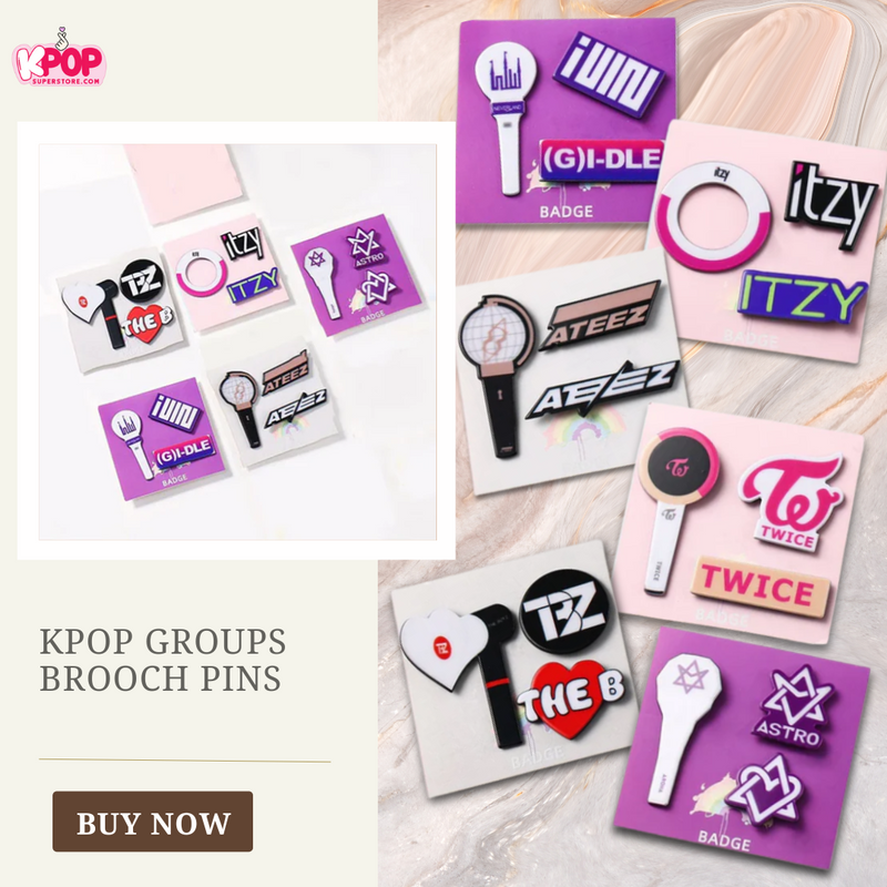 KPOP Groups Brooch Pins