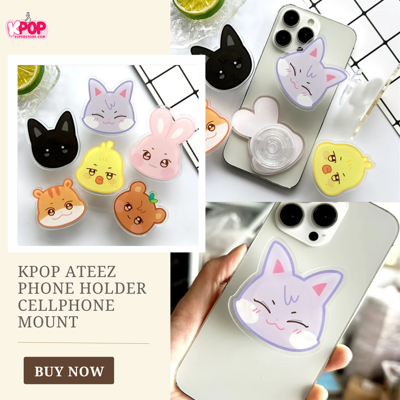 KPOP ATEEZ Phone Holder Cellphone Mount