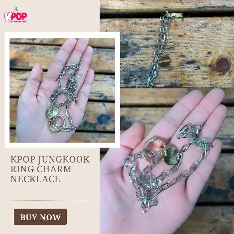 KPOP Jungkook Ring Charm Necklace