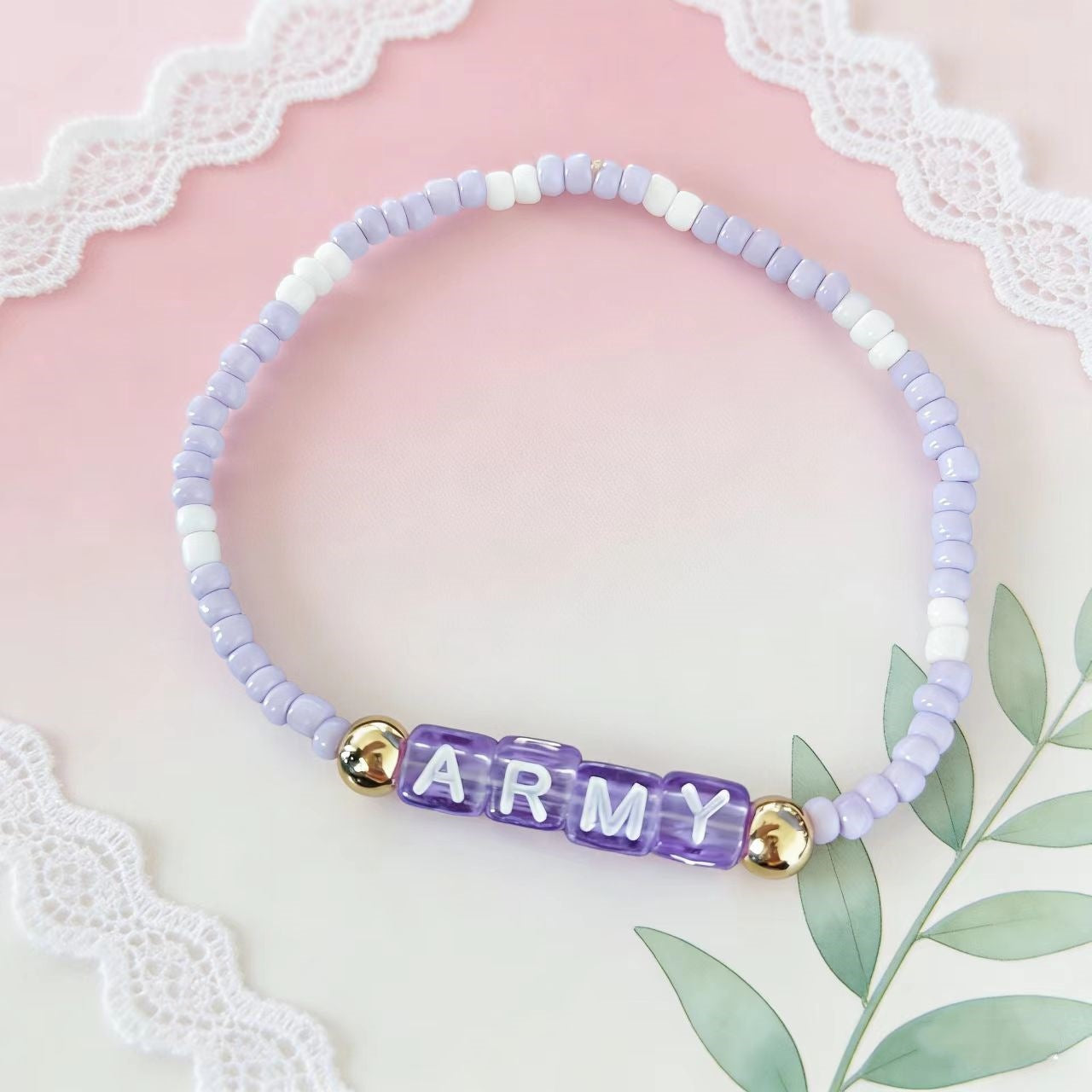 Bangtan Boys Army Letter Cute Bracelet Accessories