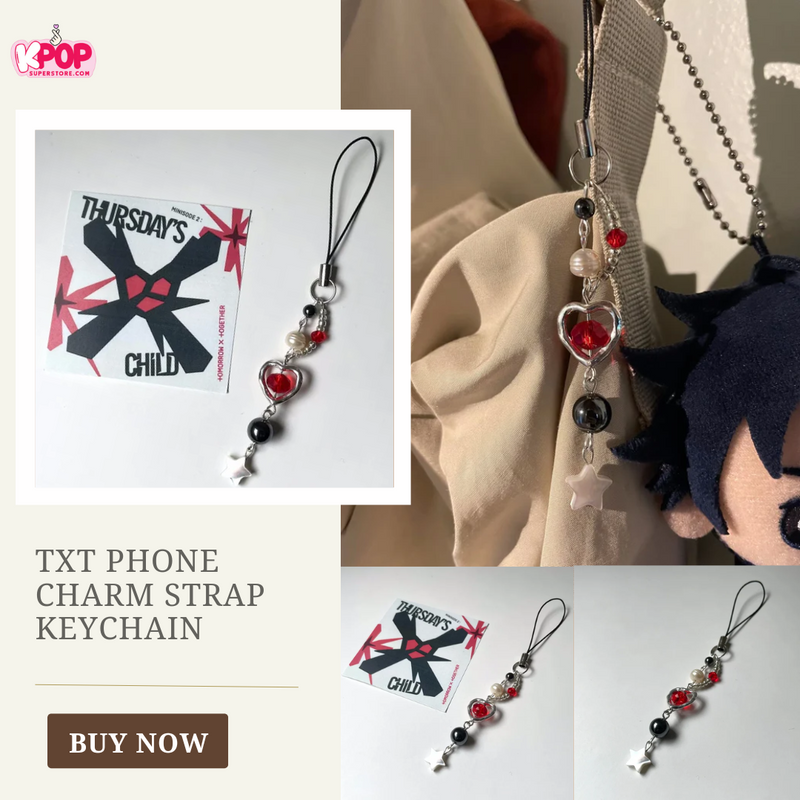 TXT Phone Charm Strap Keychain