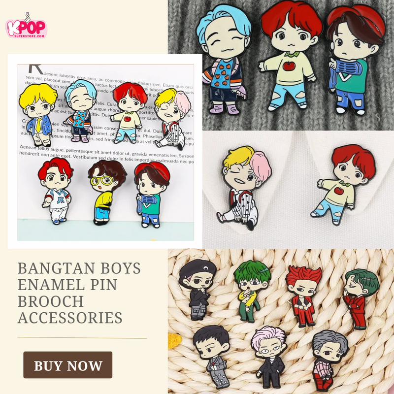 ATEEZ Boys Enamel Pin Brooch Accessories