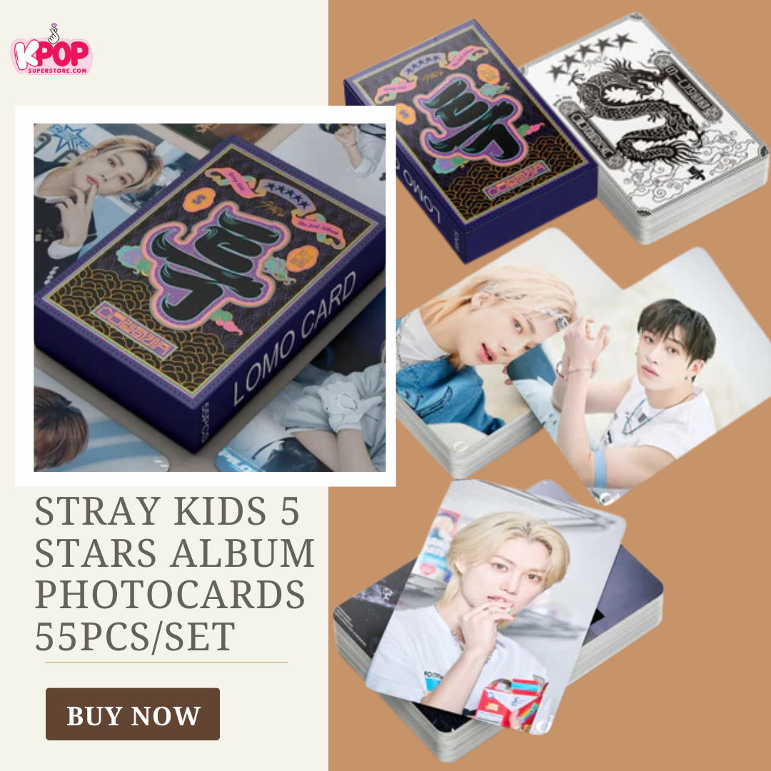 Kpop Stray Kids 5 Stars Album Photocards 55pcs/set