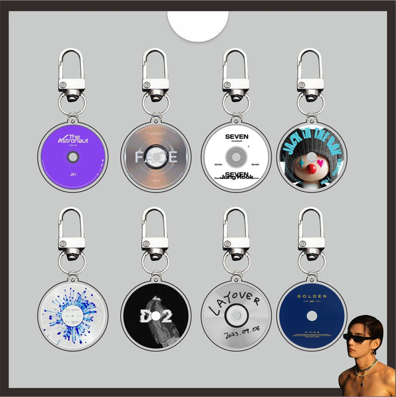 Bangtan Boys Songs CD Design Keychain