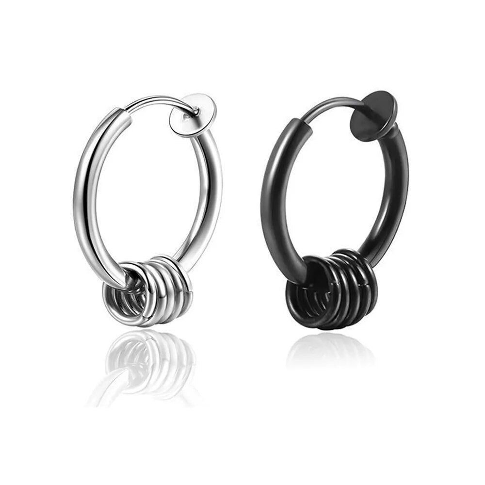 KPOP Stray Kids Felix Black Buckle Earrings