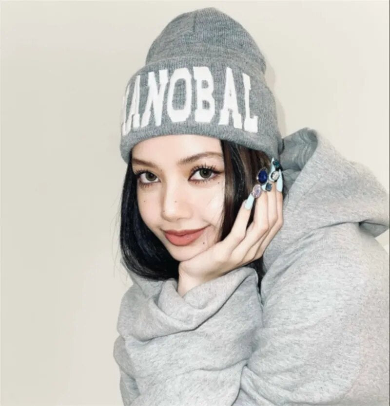 KPOP LALISA Blackpink Knitted Wool Fashion Hat