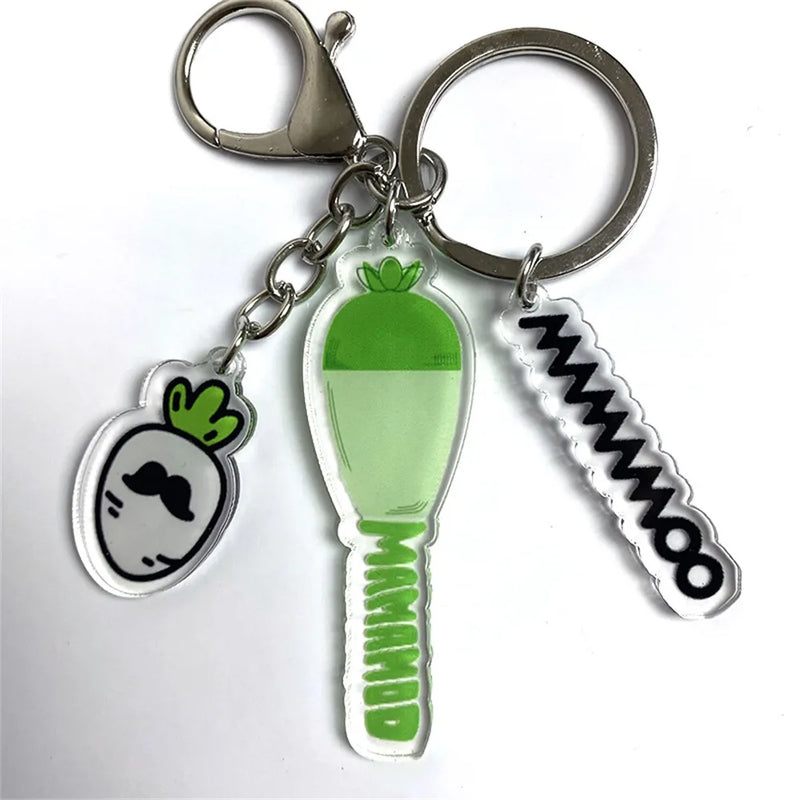 KPOP Mini Light Stick Design Keychains