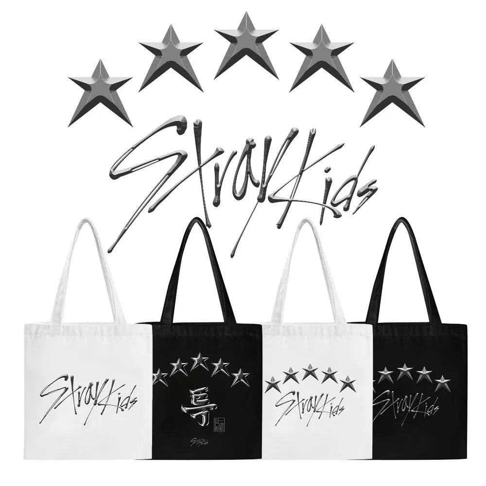 KPOP Stray Kids 5 Star Album Tote Canvas Bag