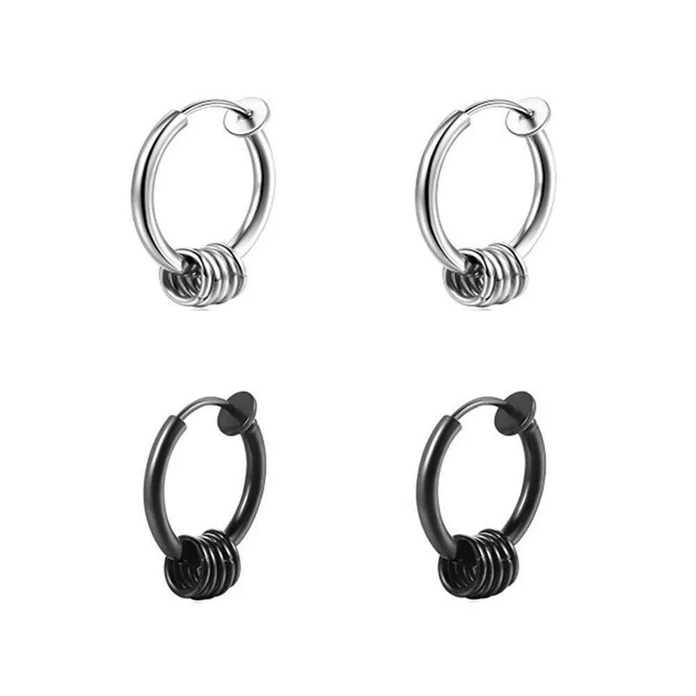 KPOP Stray Kids Felix Black Buckle Earrings