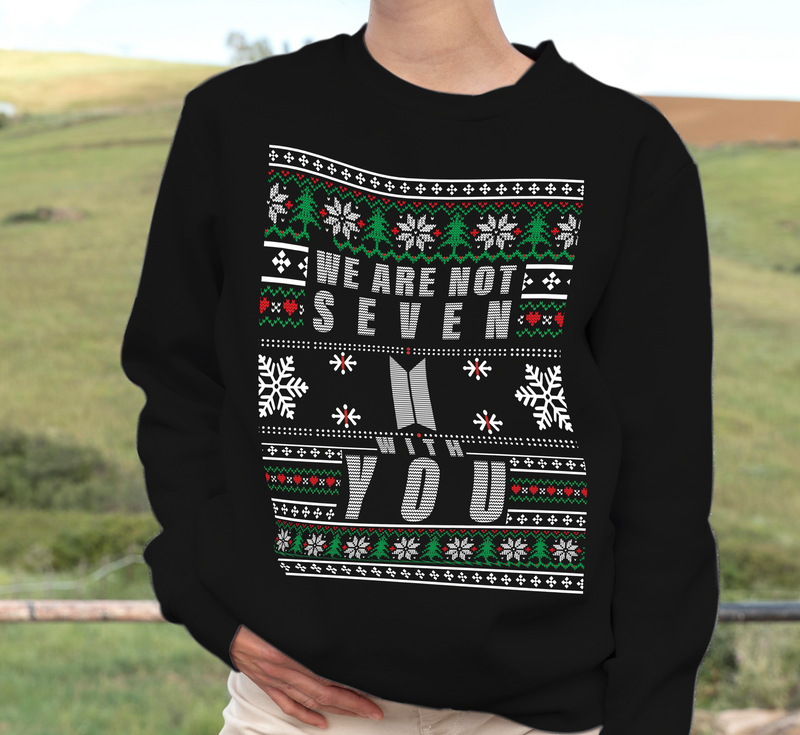 Bangtan Boys We Are Not Seven Holiday Sweater