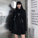 Korean Punk Black Streetwear for Women