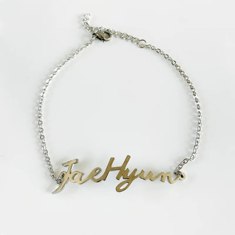 KPOP NCT Member Signature Letter Chain Bracelets