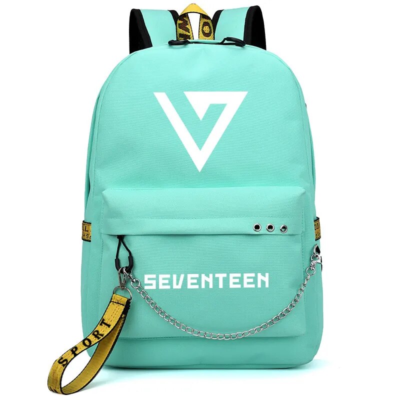 Seventeen Korean Stars Fans School Travel Backpack