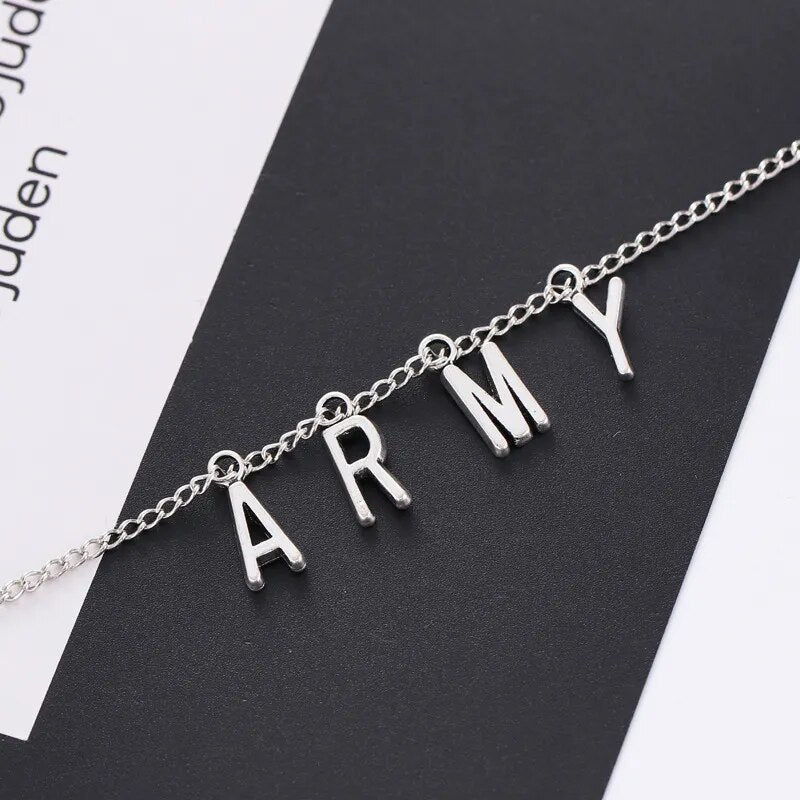 Bangtan Boys ARMY Design Necklace for Fan Collection