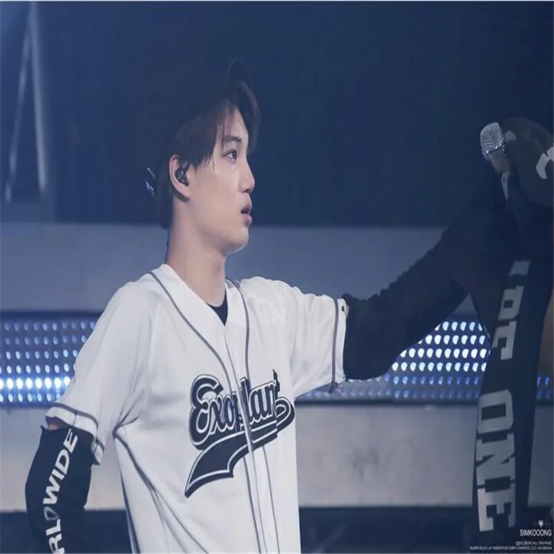 EXO Planet Button-down-Baseball-Modehemd