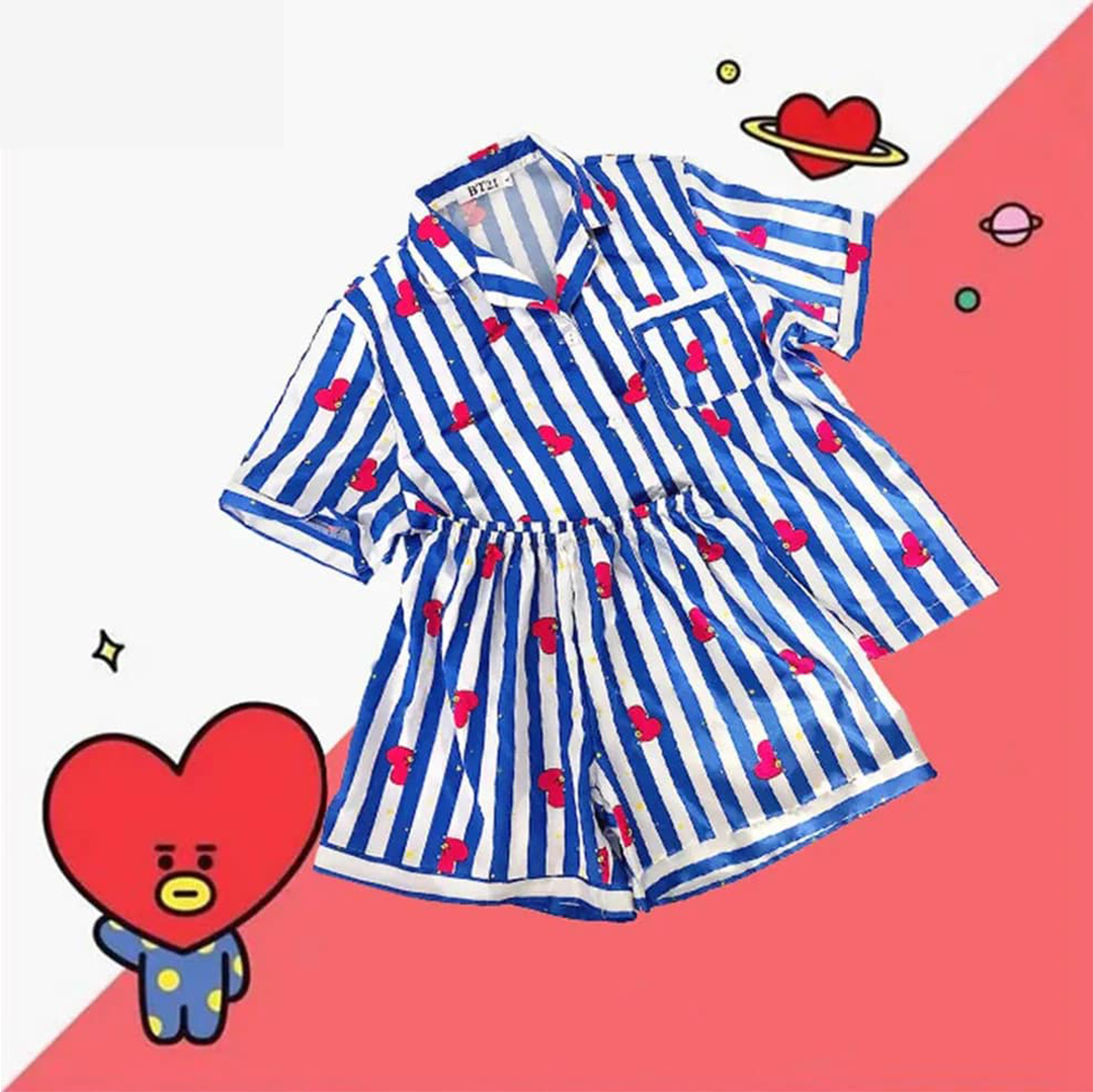 Bangtan21 Home Clothes two-piece set for Girls