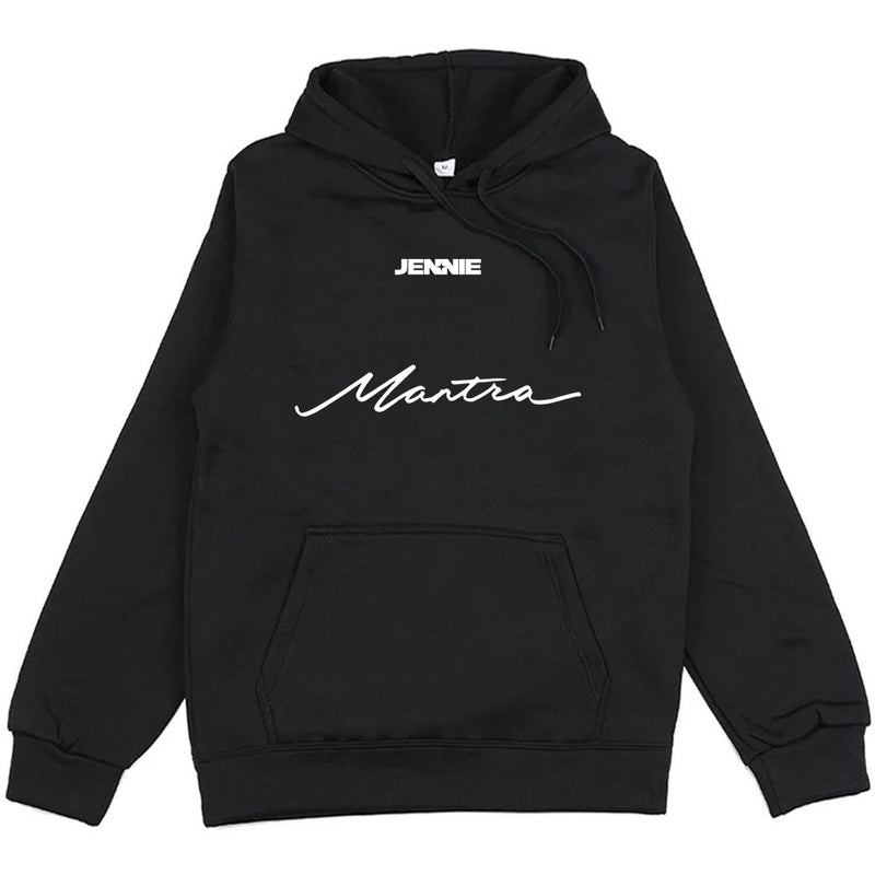 Black Pink JENNIE Mantra Graphic hoodie