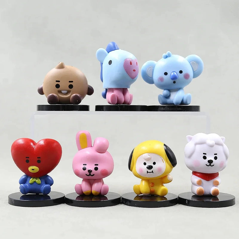 Bangtan 21 Cute 6cm Mini Figure Accessories