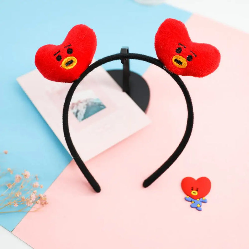 Bangtan21 Kawaii Cartoon Cute Plush Doll Headband