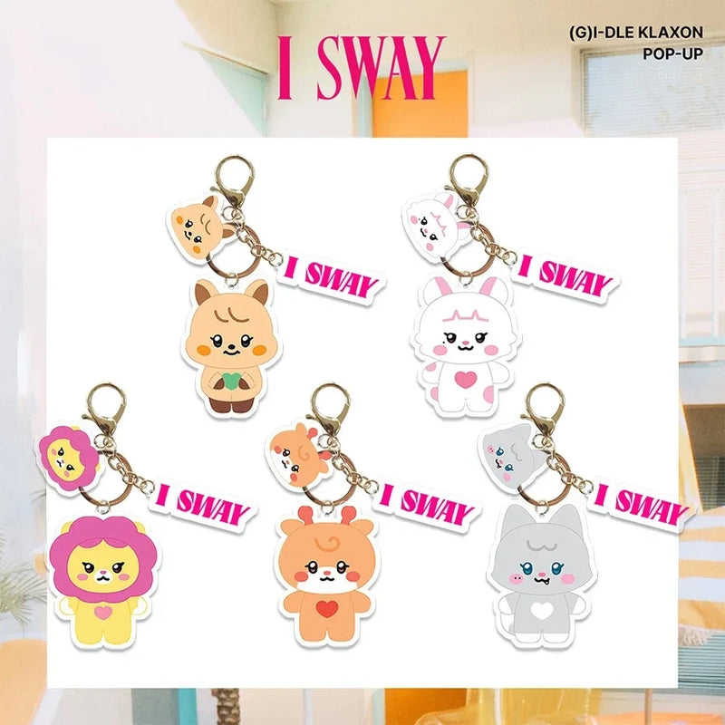 Kpop (G)I-DLE Plush Doll Cartoon Keychain