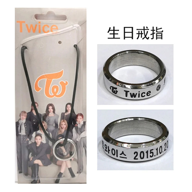 KPOP Random Girl Group Stainless Steel Ring Collection