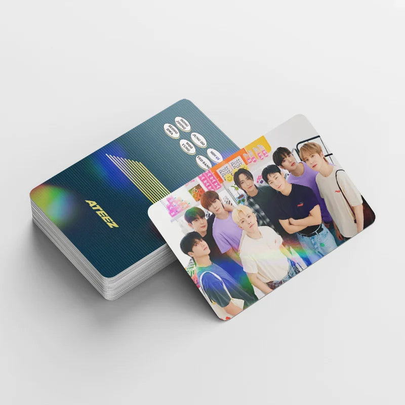 ATEEZ Album LOMO Cards Laser Hologram Photo Cards