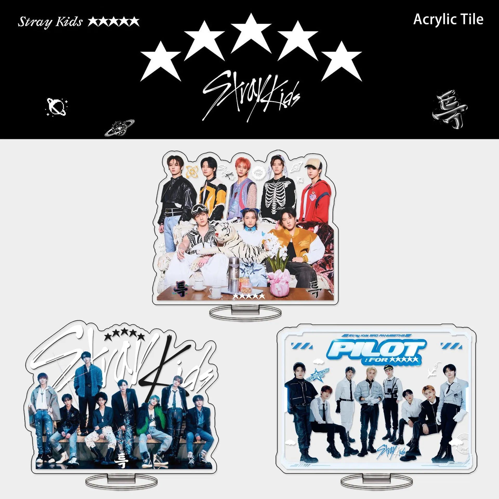 KPOP Stray Kids 5-Star Pilot Cute Acrylic Stand