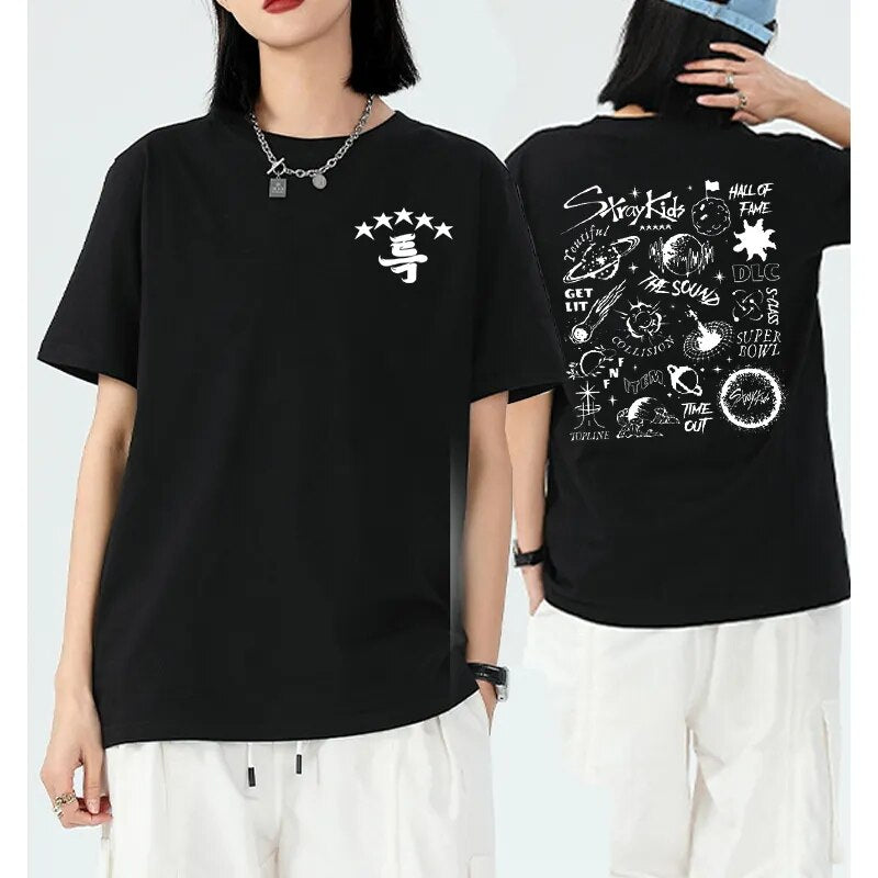 Stray Kids 5 Star New Album Fashion T-Shirt Merch V2