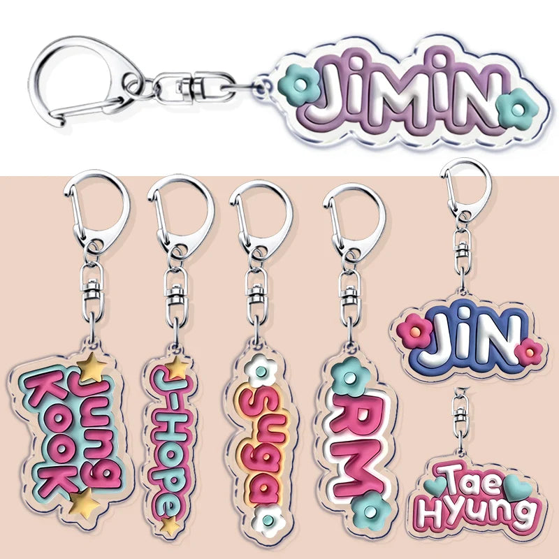 Bangtan Boys Jimin Keychain Ring Accessories