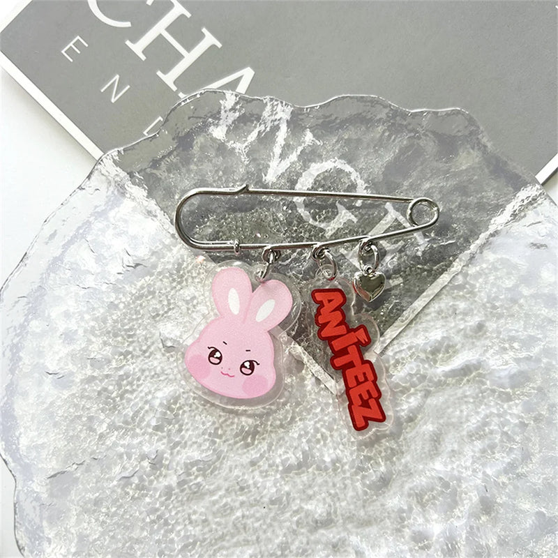 ATEEZ Cartoon Brooch Pins Accessories