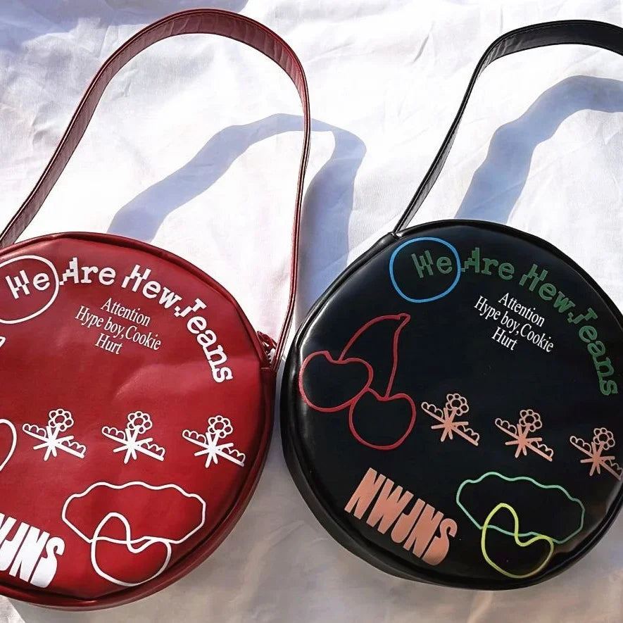 New Jeans Bunnies Leather Hand Bag